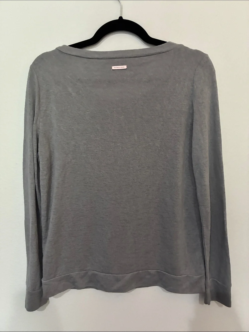 Victoria's Secret Gray 'ANGEL' Long-Sleeve Tee